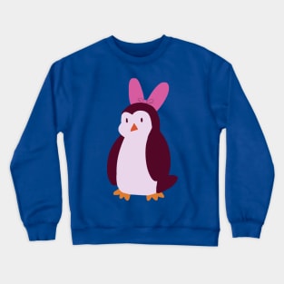 Pink Bow Penguin Crewneck Sweatshirt